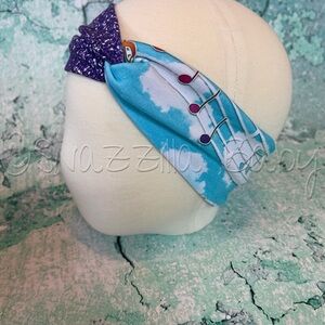 Musical Notes Kids Headband - Blue and Purple